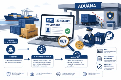 Cómo funciona el RUT en aduanas y procesos de importación
